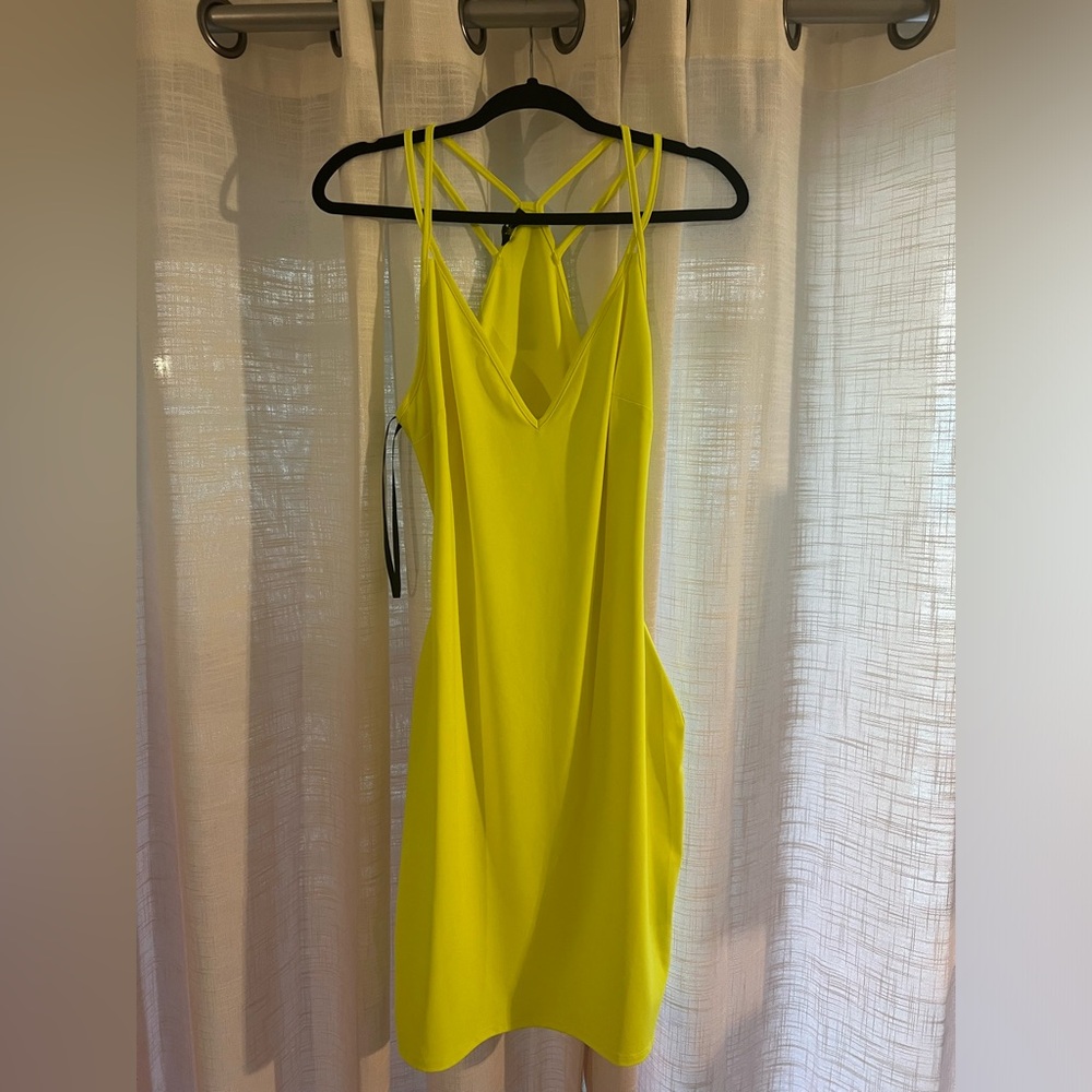 Bebe open back dress
